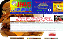 Desktop Screenshot of jawsjumboburgers.net